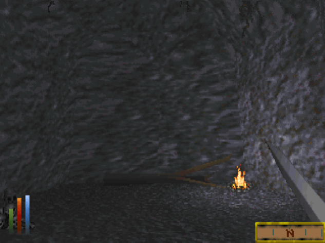 Daggerfall: After a shipwreck, you find yourself in a cave